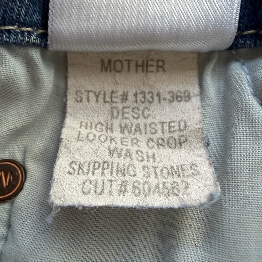 MOTHER‎ Looker Crop High Waist Skinny Jeans 26 Snipping Stones - Picture 13 of 13